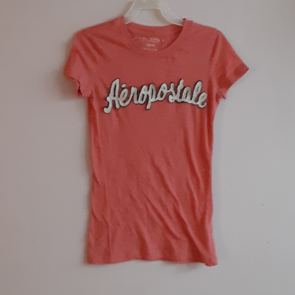 Coral Aeropostale T-Shirt XS